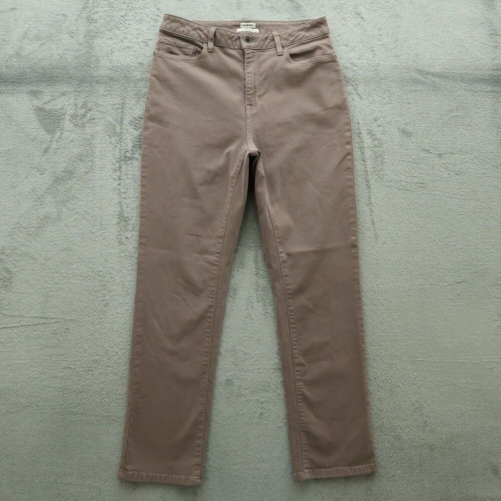 LL Bean Jeans Women's 10R Brown High-Rise Classic Fit Straight Denim 30" Inseam